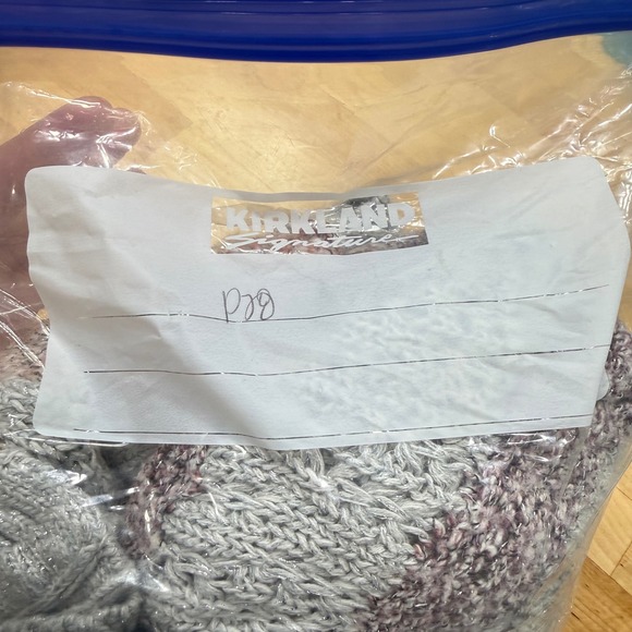 maurices Striped Open Front Knit Cardigan Sweater‎ Gray Pink Purple Women's M - Picture 7 of 7